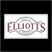 Elliotts Oyster Bar serving Array Cellars Chardonnay Wine
